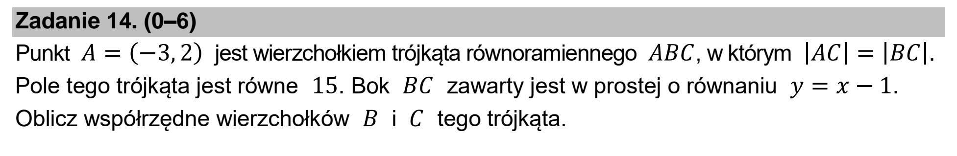 Matura, maj 2022, podgląd zadania 14