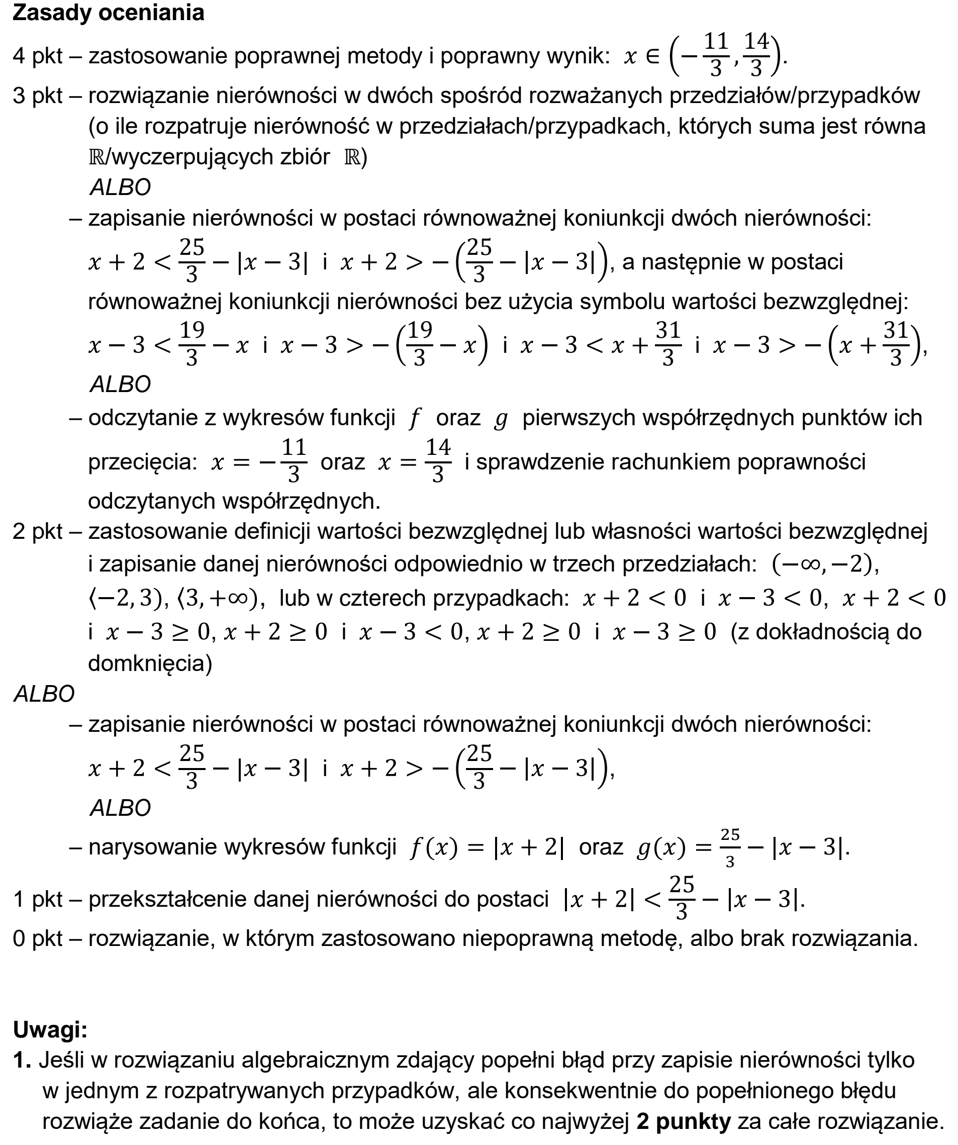 Matura, maj 2023, odpowiedź do zadania 10, fragment 1