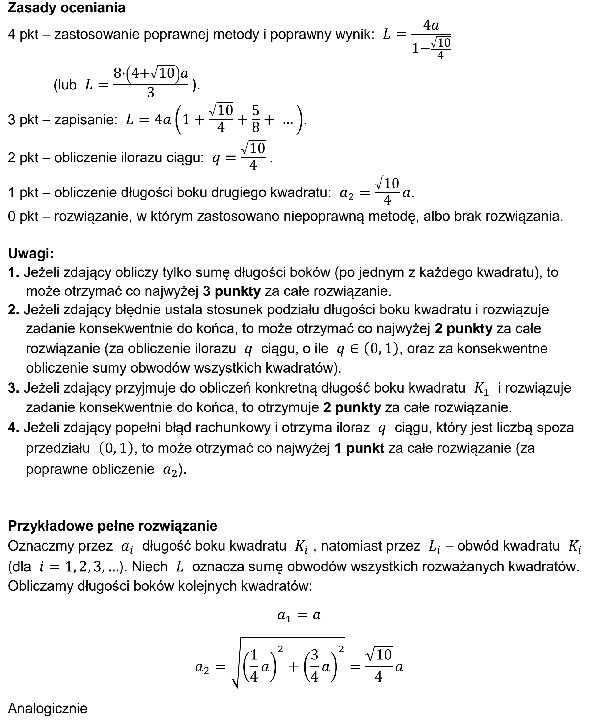 Matura, maj 2023, odpowiedź do zadania 11