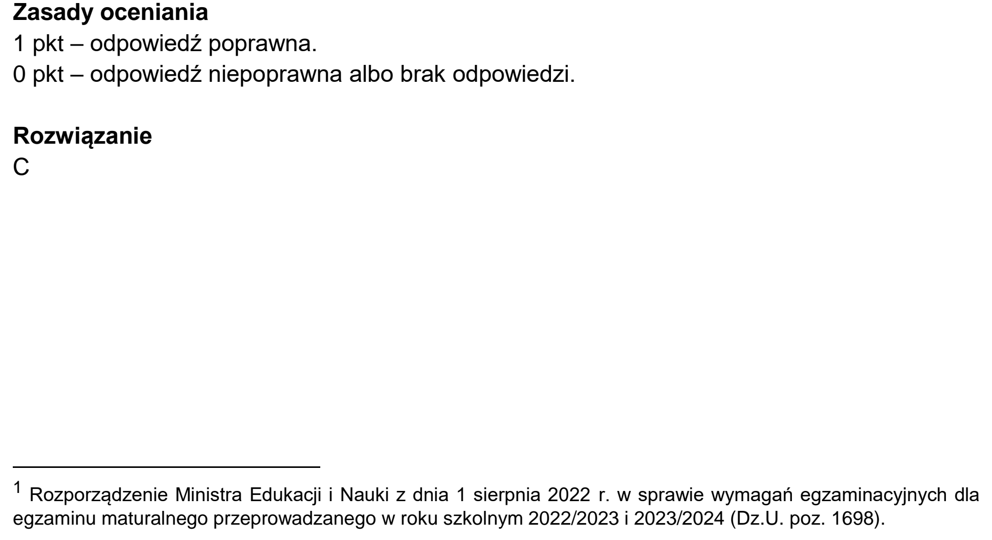 Matura, maj 2023, odpowiedź do zadania 2