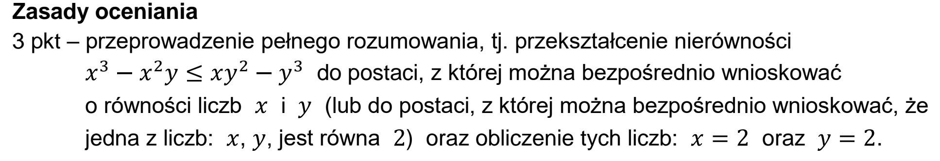 Matura, maj 2023, odpowiedź do zadania 6