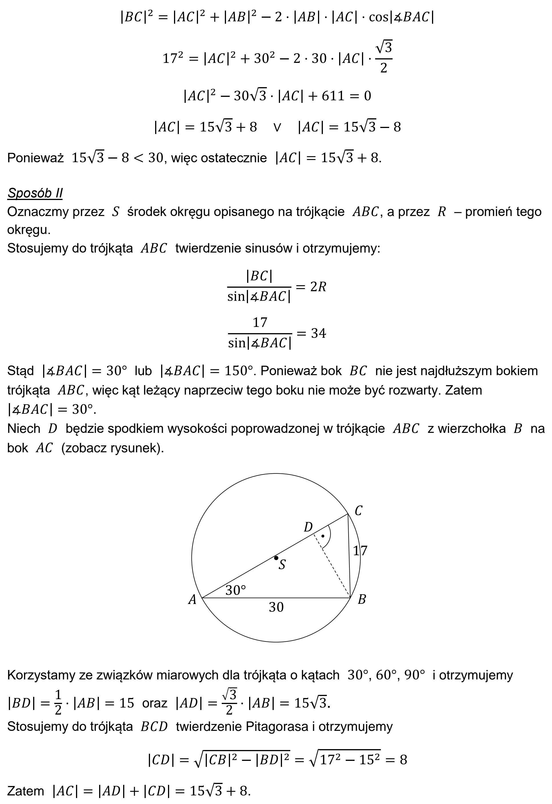 Matura, maj 2024, odpowiedź do zadania 13, fragment 2
