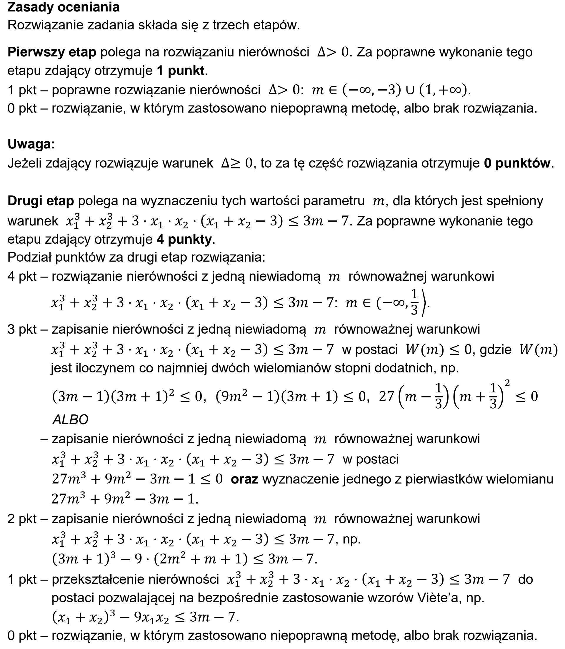 Matura, maj 2024, odpowiedź do zadania 15, fragment 1