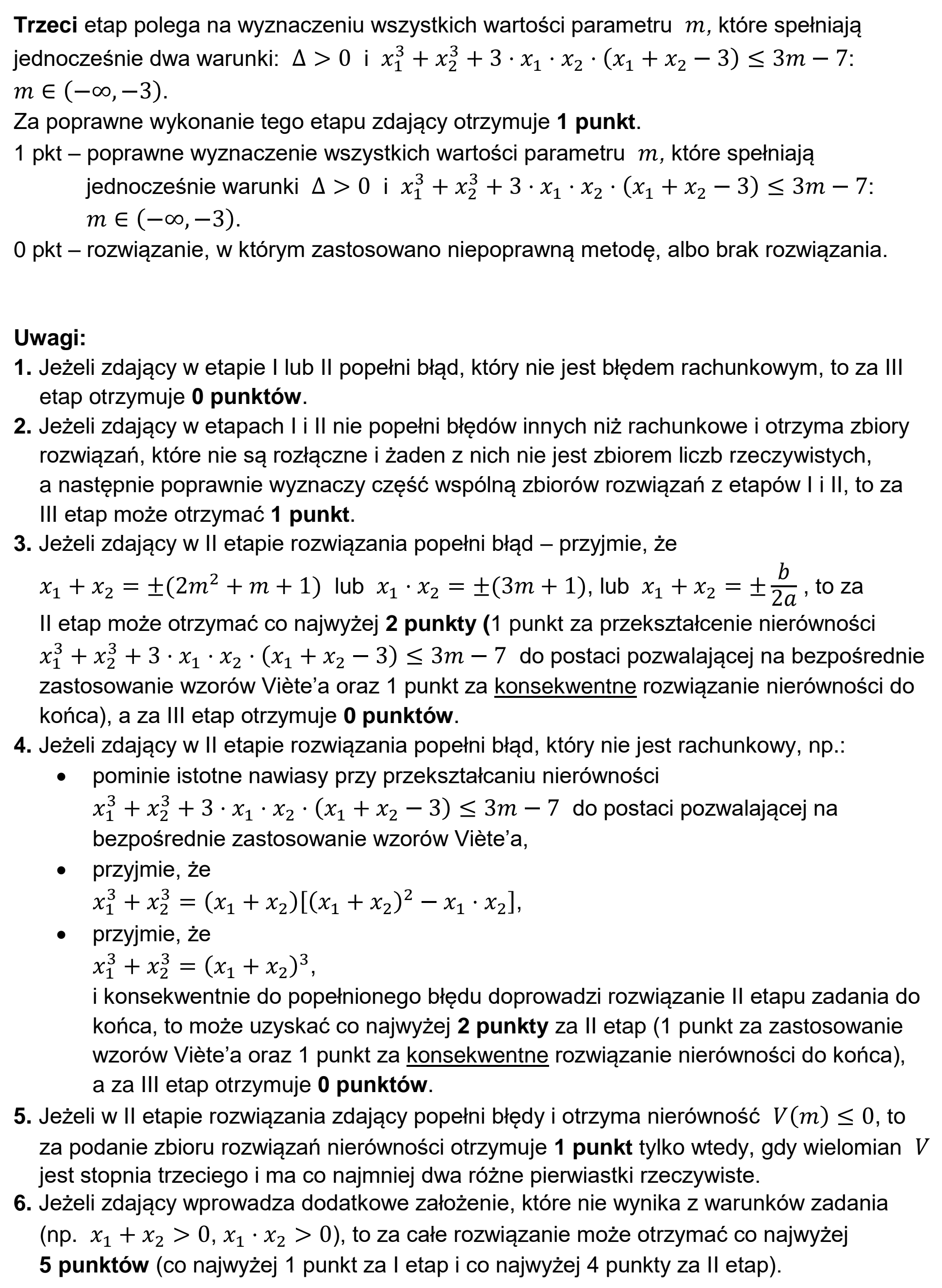 Matura, maj 2024, odpowiedź do zadania 15, fragment 2