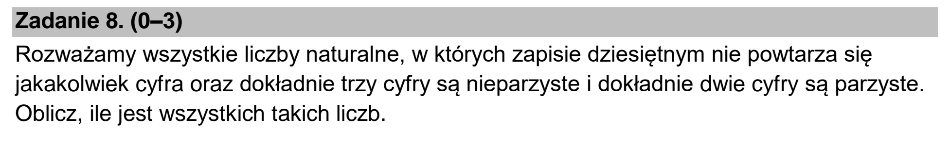 Matura, maj 2024, podgląd zadania 8