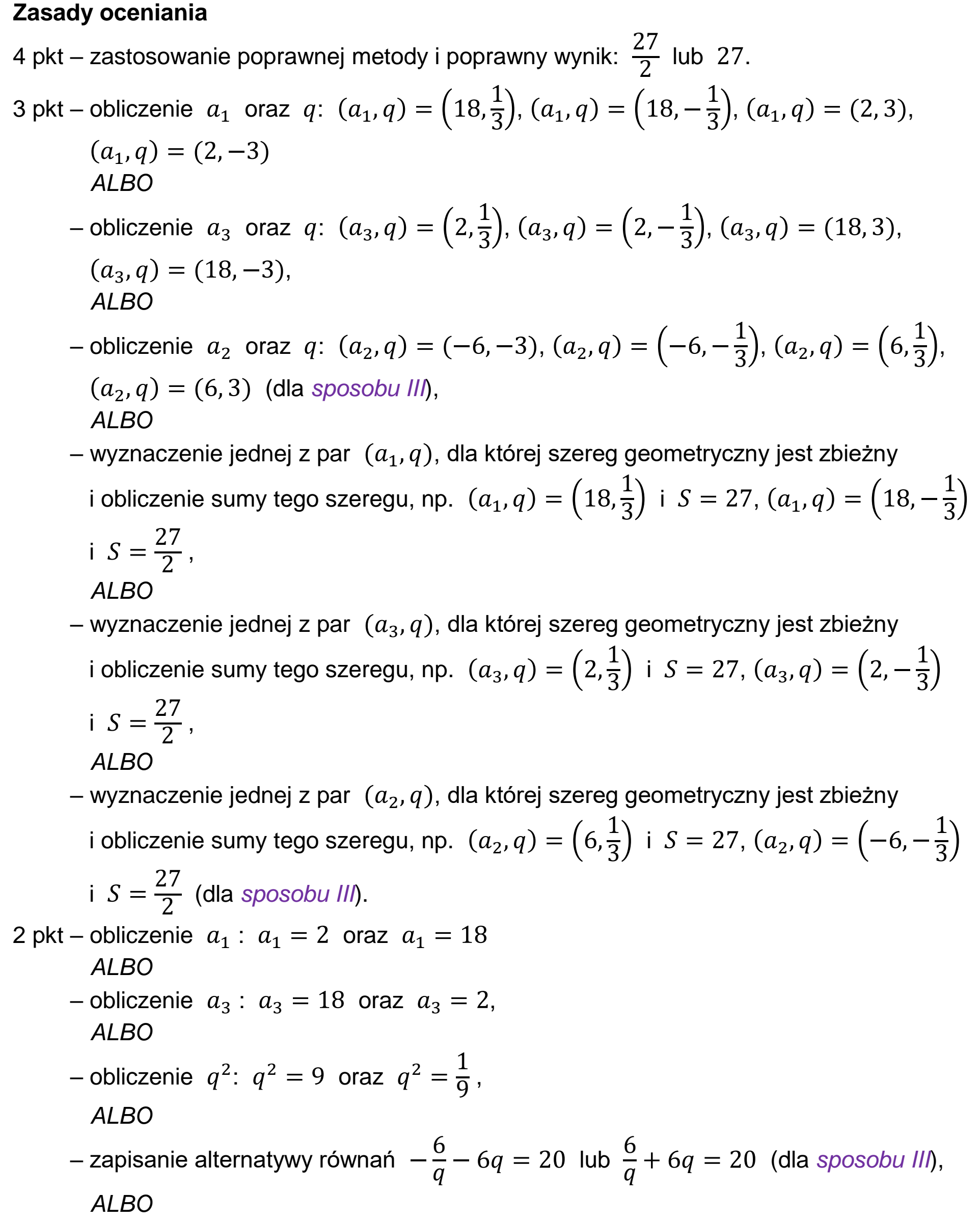 Matura, maj 2025, odpowiedź do zadania 10, fragment 1
