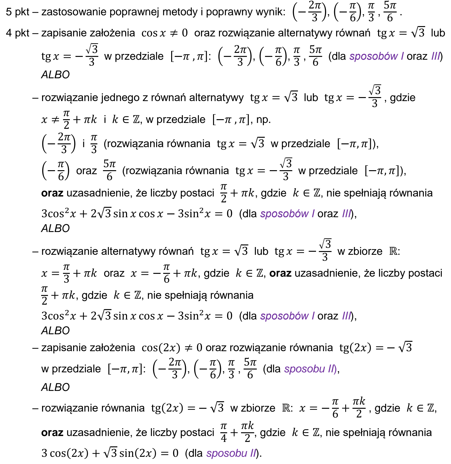 Matura, maj 2025, odpowiedź do zadania 12, fragment 1