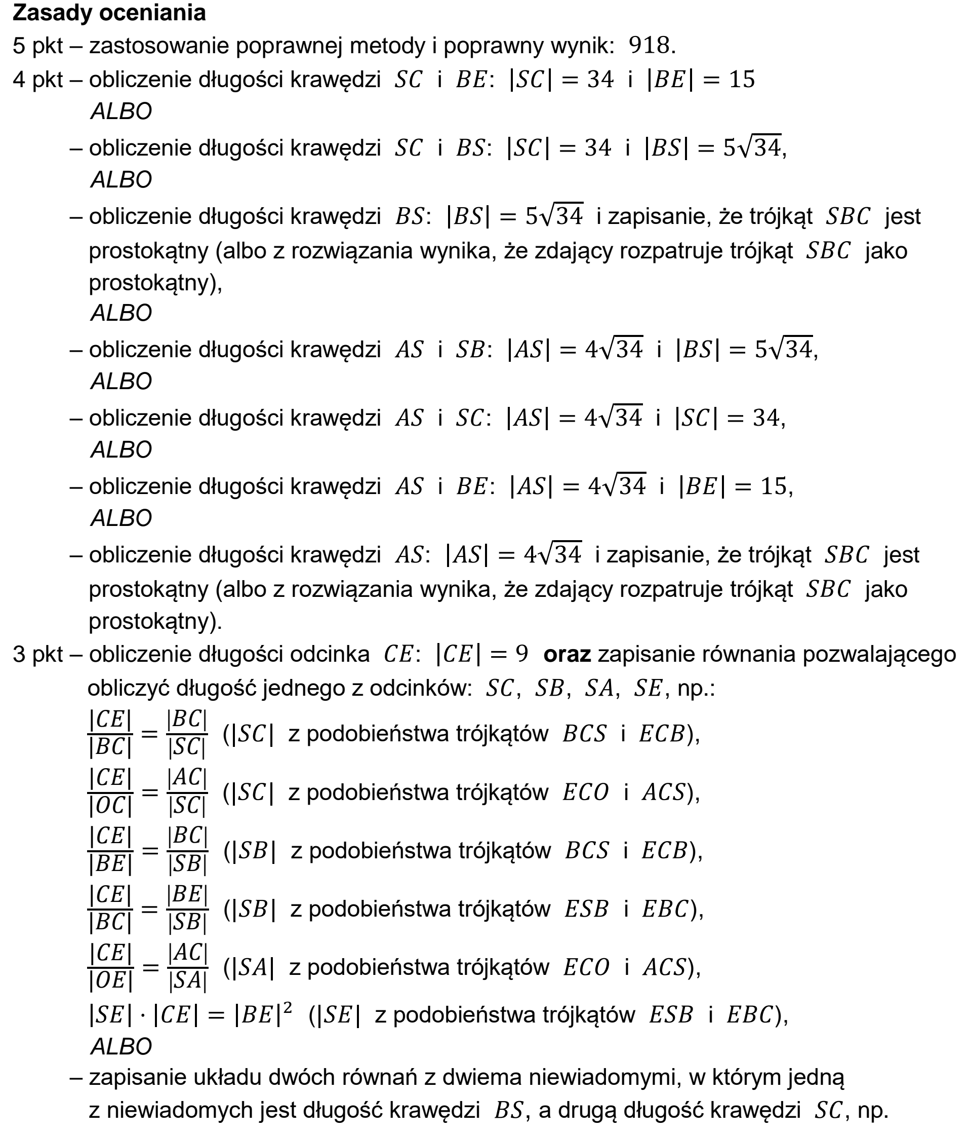 Matura, maj 2025, odpowiedź do zadania 13, fragment 1