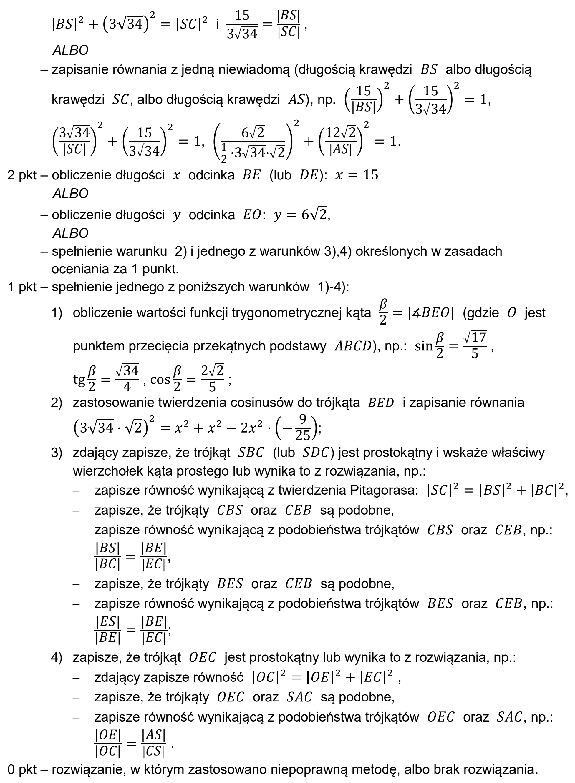 Matura, maj 2025, odpowiedź do zadania 13, fragment 2