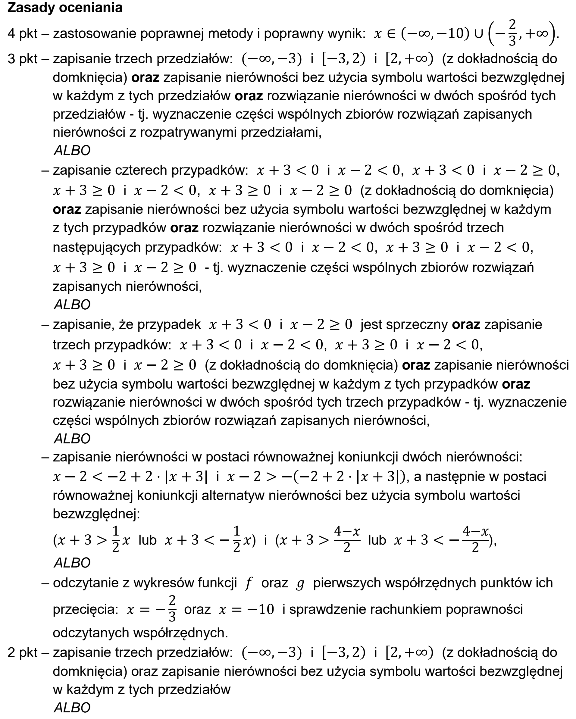 Matura, maj 2025, odpowiedź do zadania 9, fragment 1