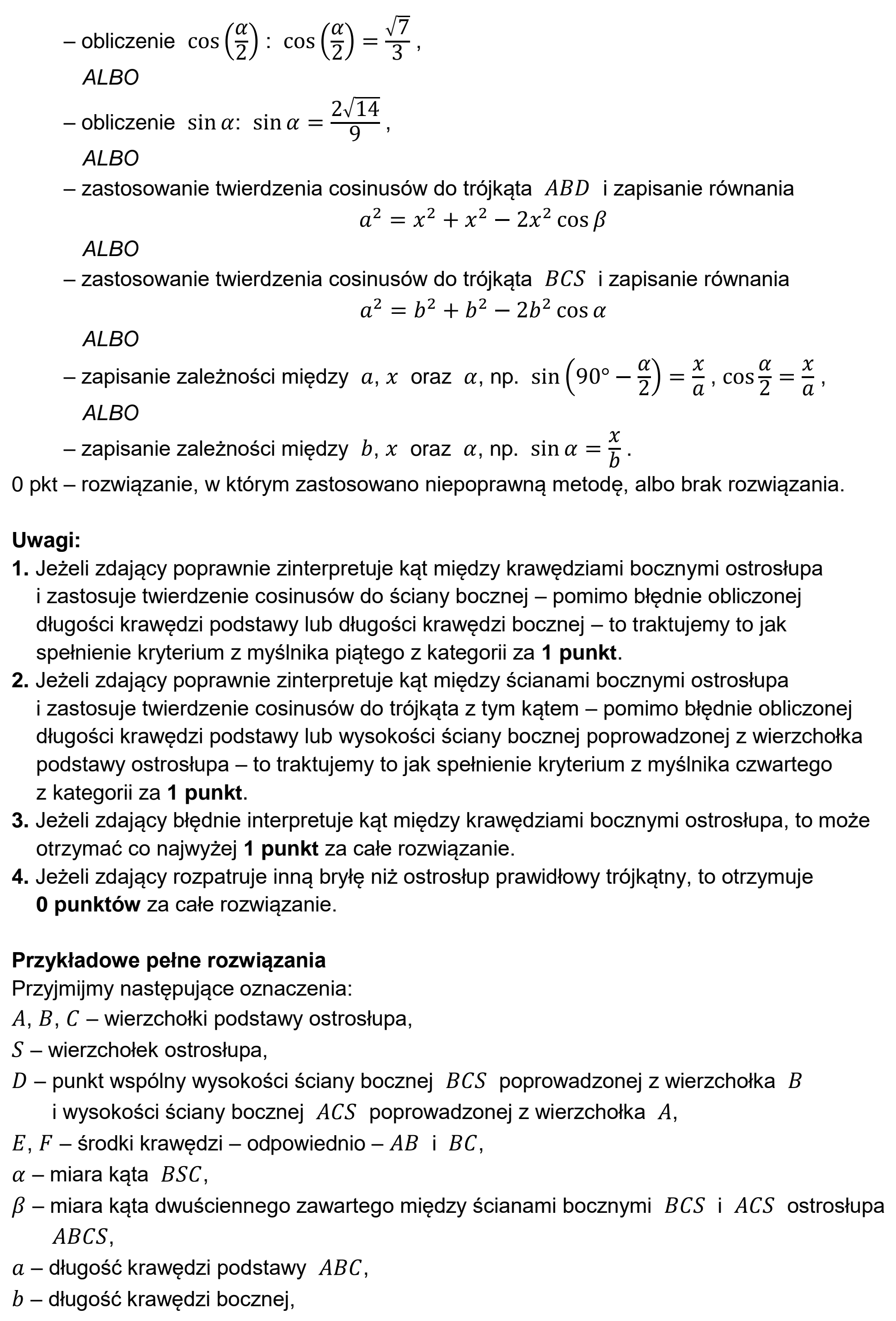 Matura, maj 2026, odpowiedź do zadania 11, fragment 2