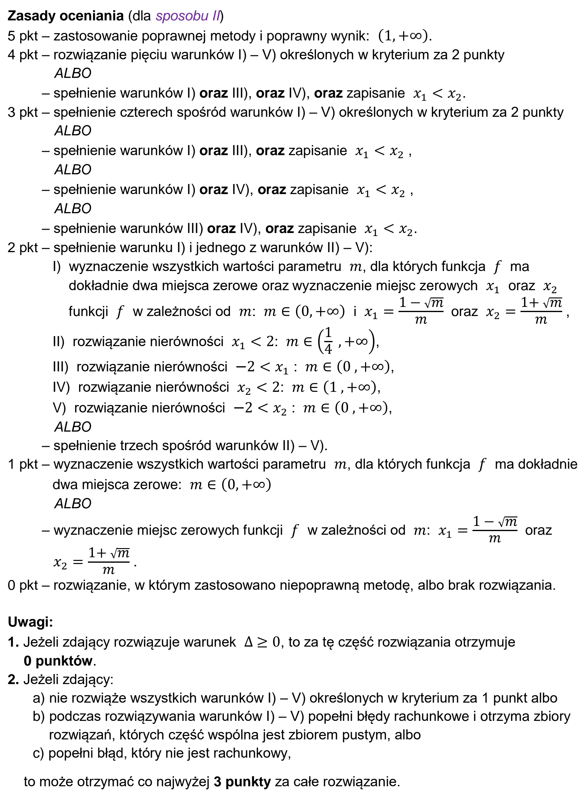 Matura, maj 2026, odpowiedź do zadania 13, fragment 2