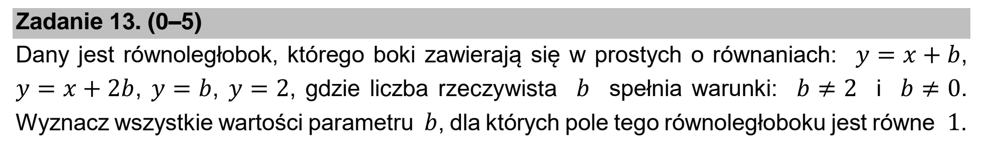 Matura próbna, marzec 2021, podgląd zadania 13
