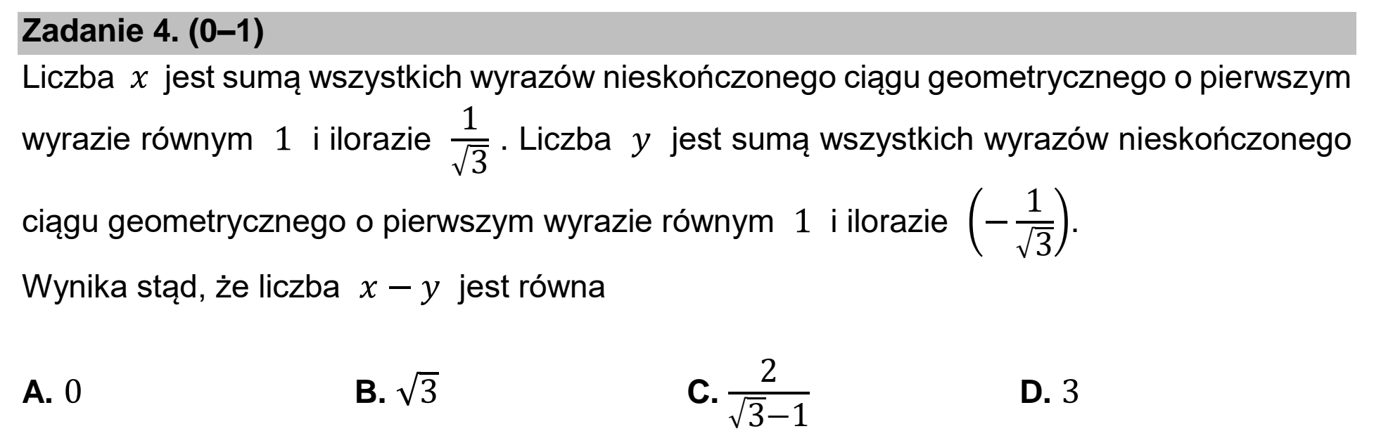 Matura próbna, marzec 2021, podgląd zadania 4