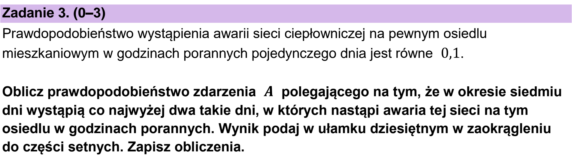 Matura dodatkowa, czerwiec 2023, podgląd zadania 3