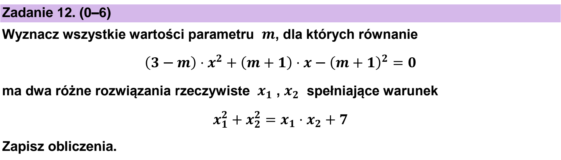 Matura dodatkowa, czerwiec 2024, podgląd zadania 12