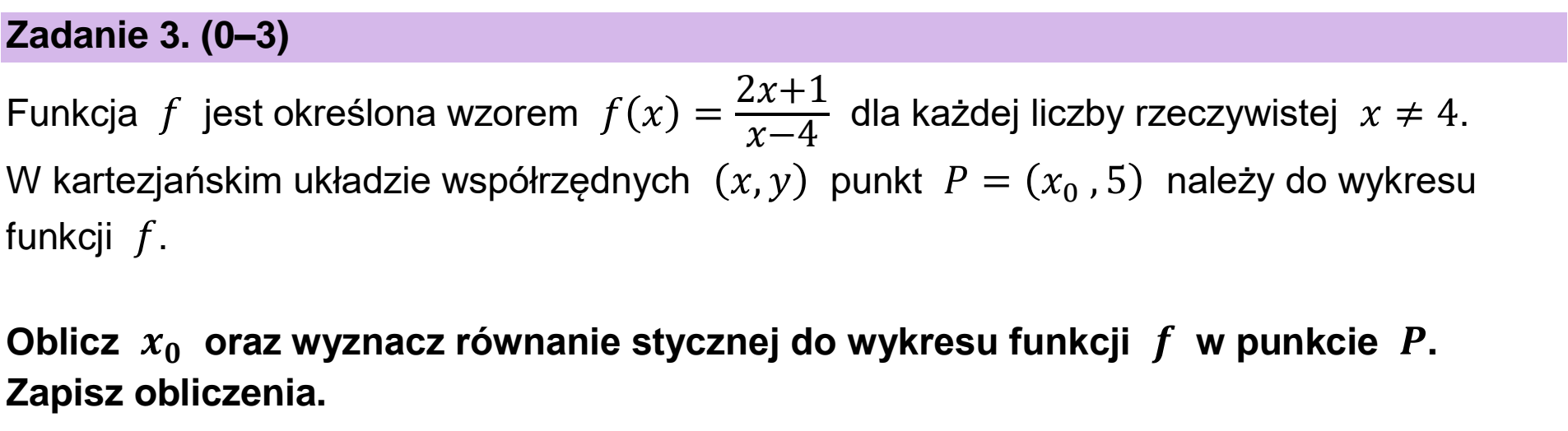 Matura dodatkowa, czerwiec 2024, podgląd zadania 3