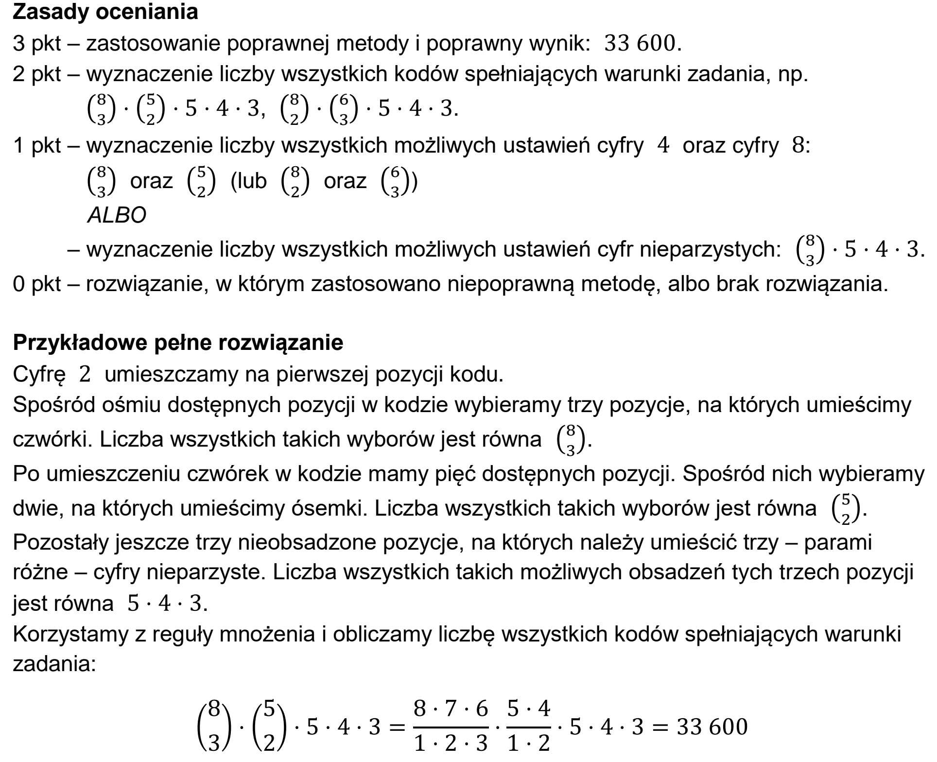 Matura dodatkowa, czerwiec 2026, odpowiedź do zadania 2