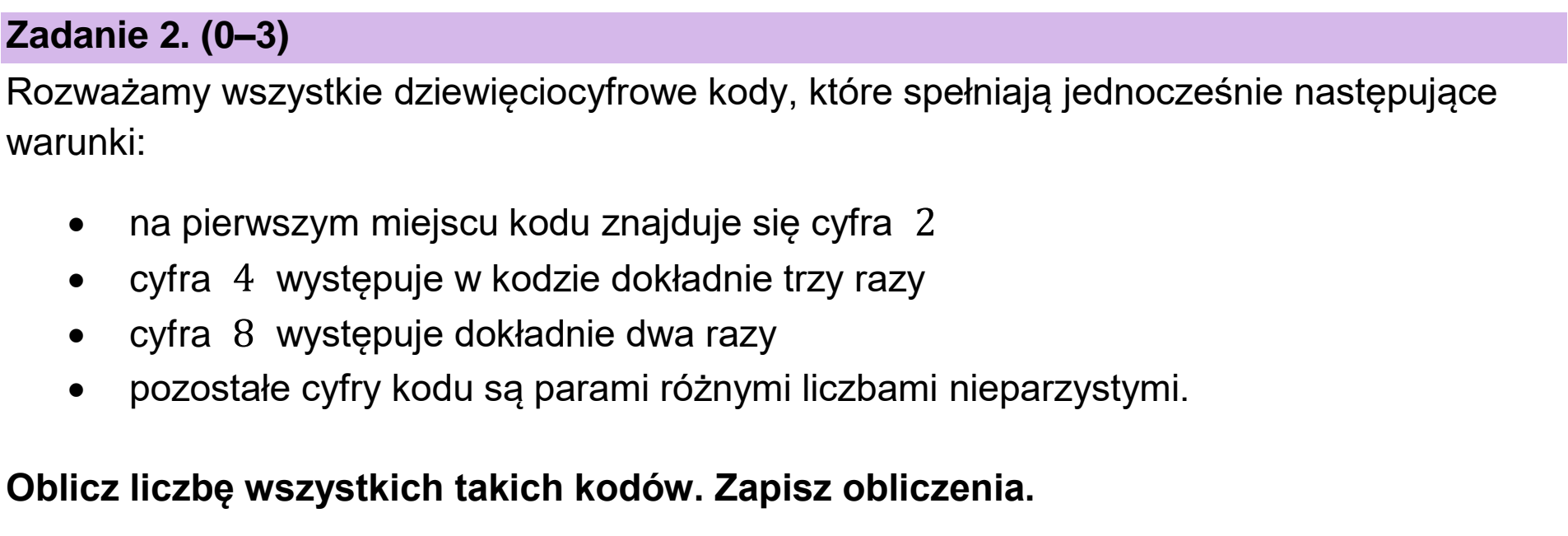 Matura dodatkowa, czerwiec 2026, podgląd zadania 2
