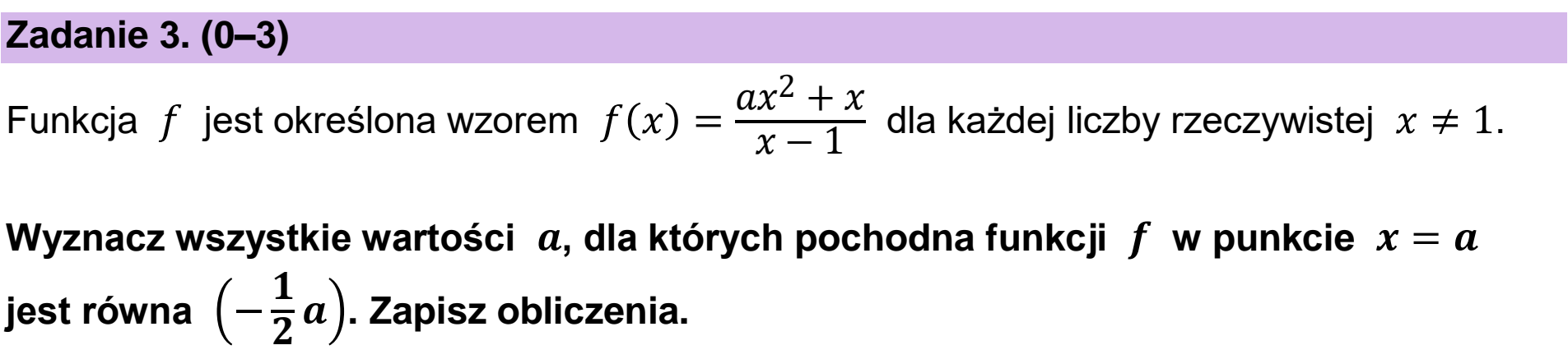 Matura dodatkowa, czerwiec 2026, podgląd zadania 3