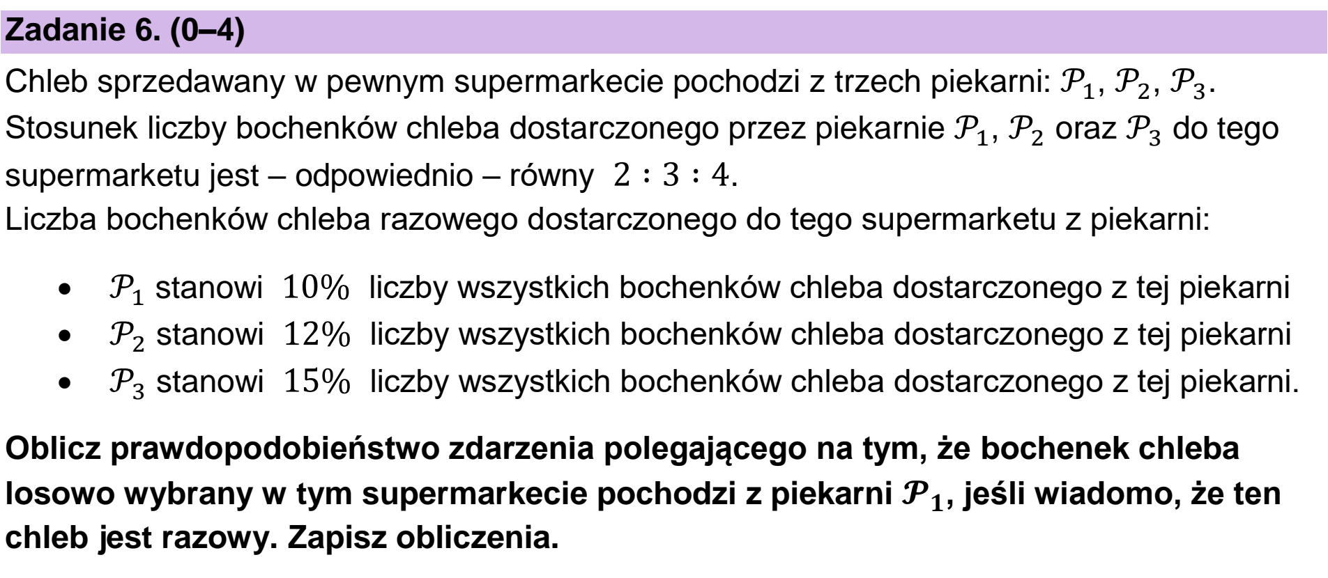 Matura dodatkowa, czerwiec 2026, podgląd zadania 6
