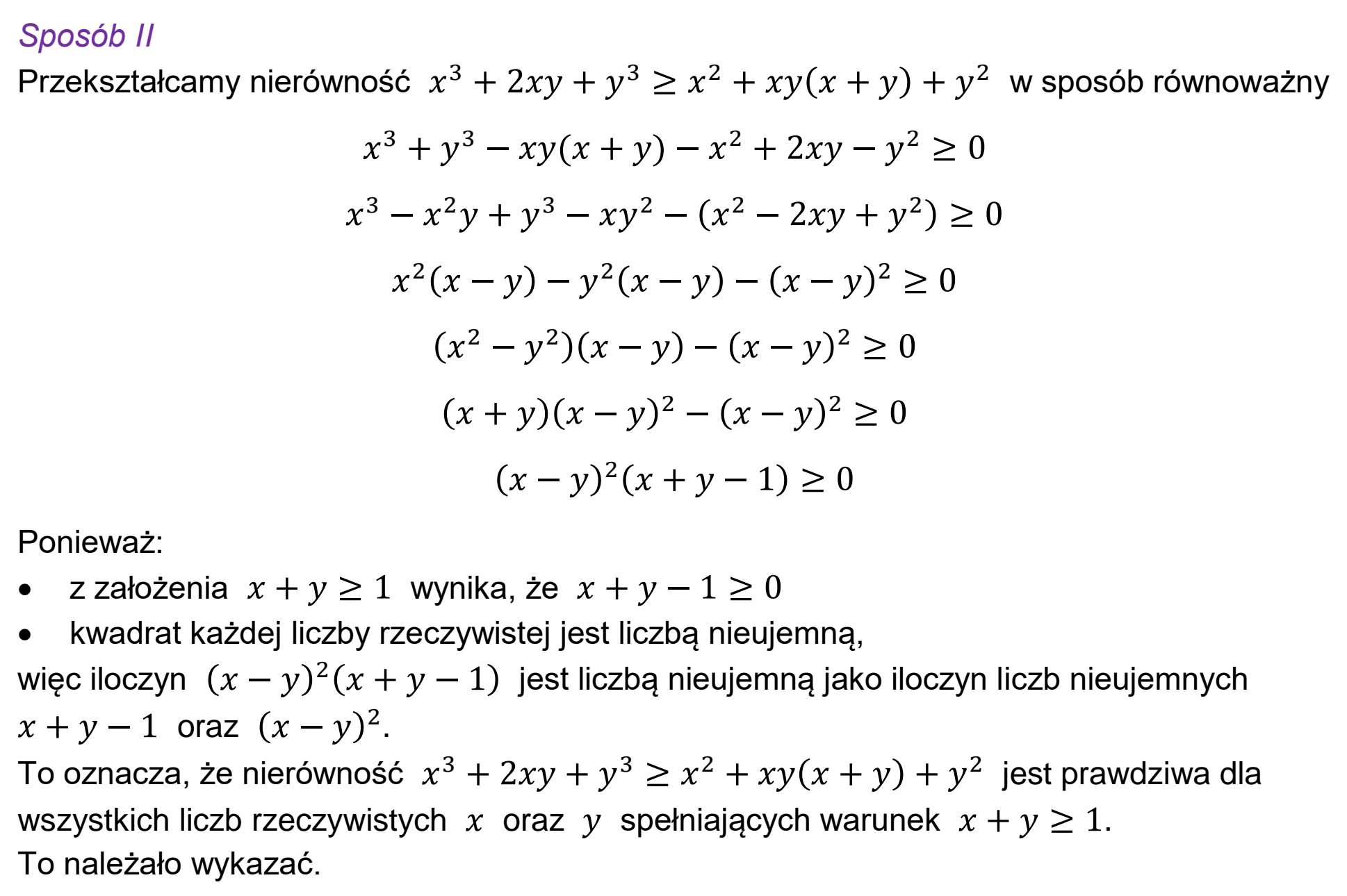 Matura próbna, grudzien 2022, odpowiedź do zadania 3, fragment 2