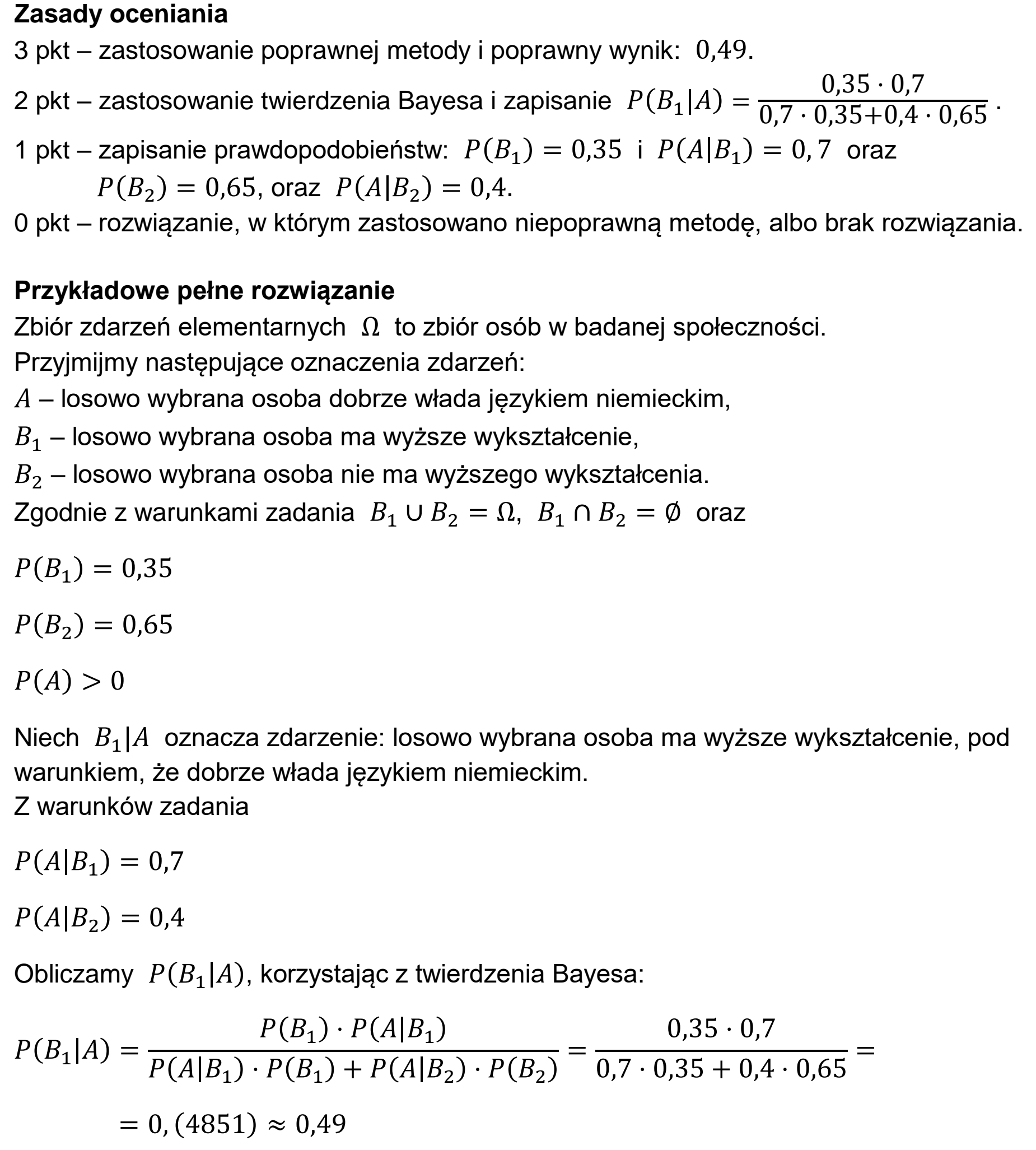 Matura próbna, grudzien 2024, odpowiedź do zadania 5
