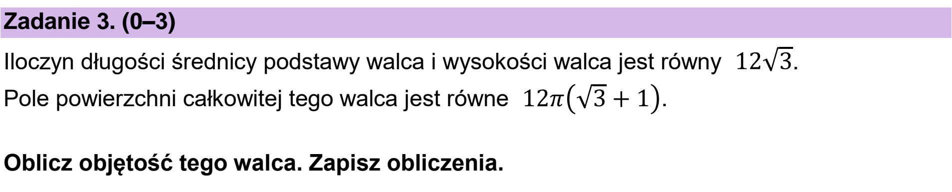 Matura próbna, grudzien 2024, podgląd zadania 3