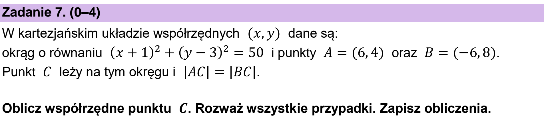 Matura próbna, grudzien 2024, podgląd zadania 7