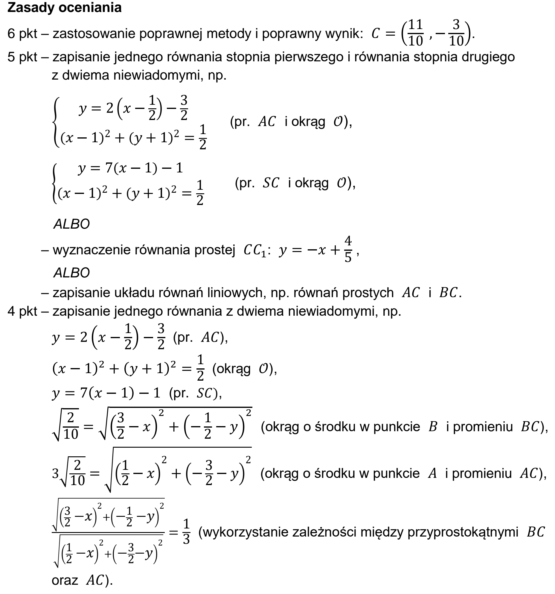 Matura, maj 2023, odpowiedź do zadania 13, fragment 1