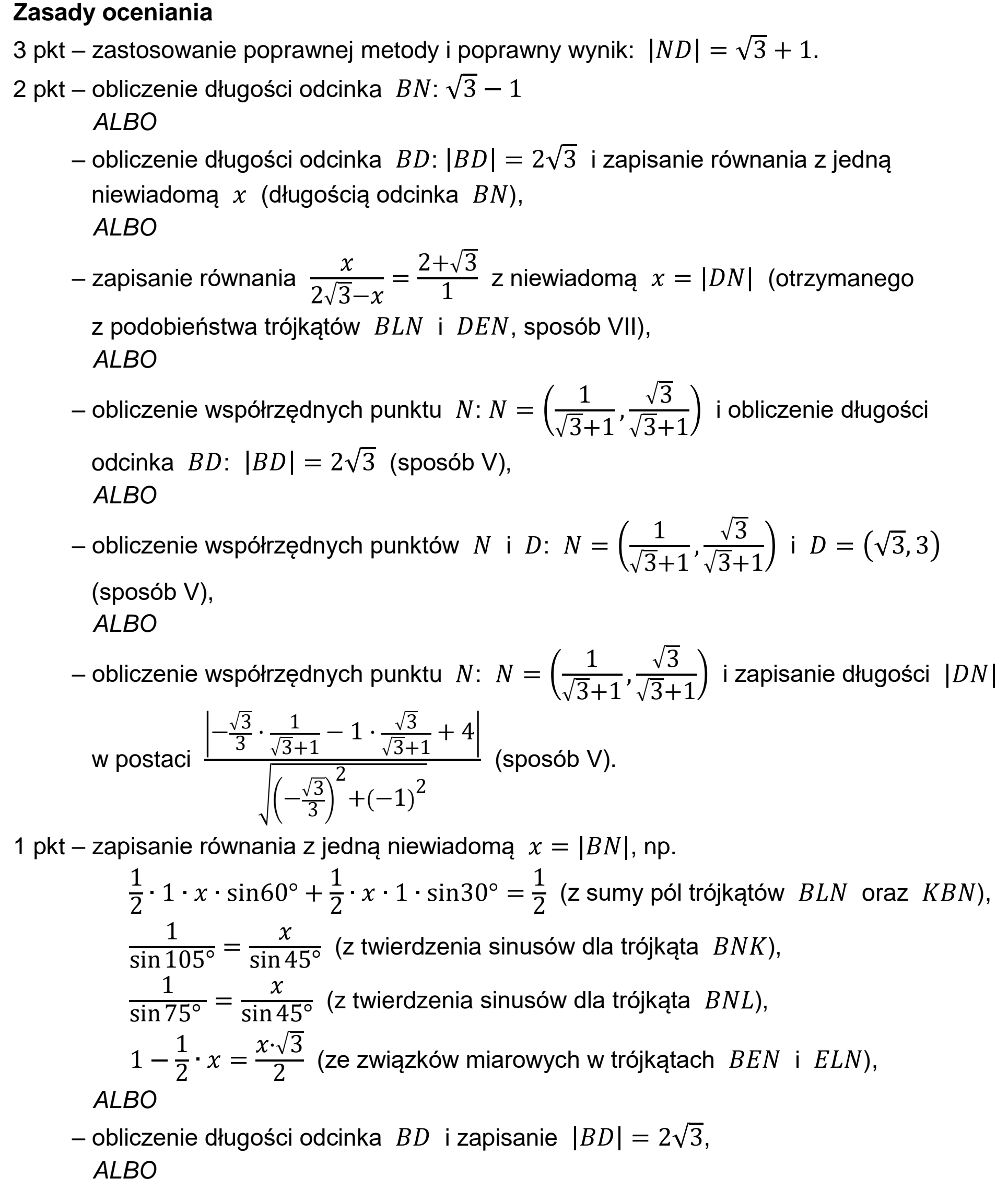 Matura, maj 2023, odpowiedź do zadania 5