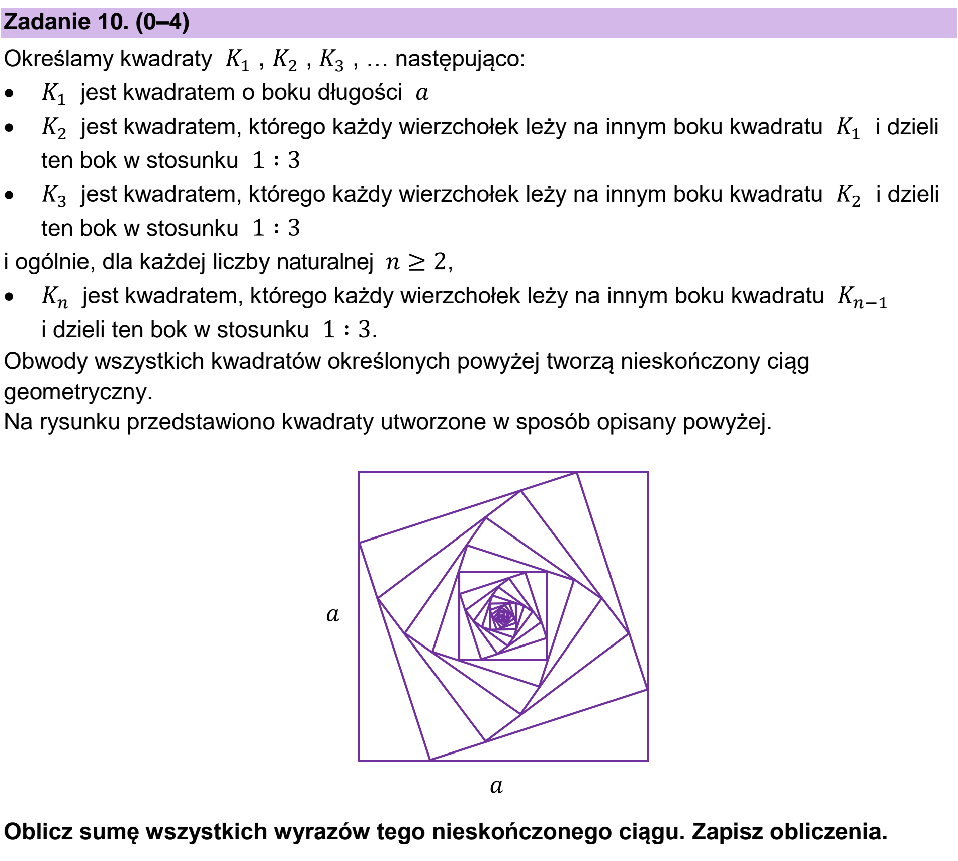 Matura, maj 2023, podgląd zadania 10