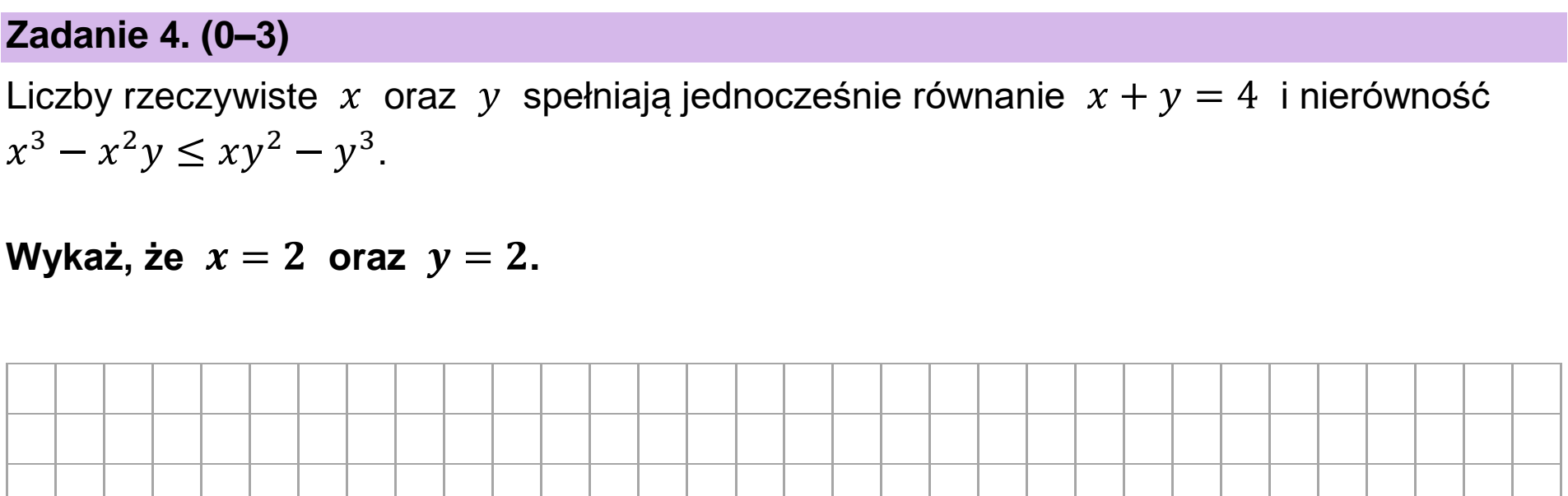 Matura, maj 2023, podgląd zadania 4