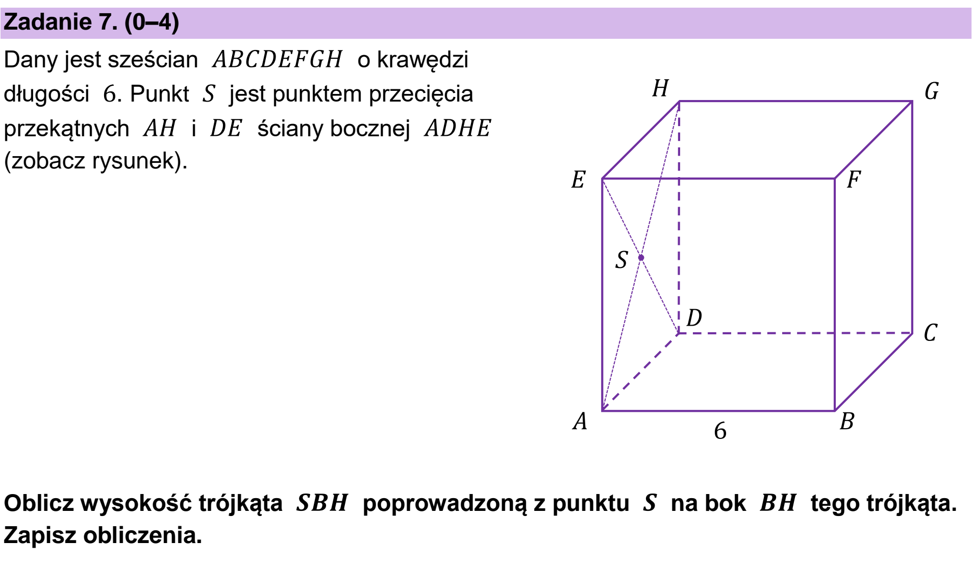Matura, maj 2023, podgląd zadania 7