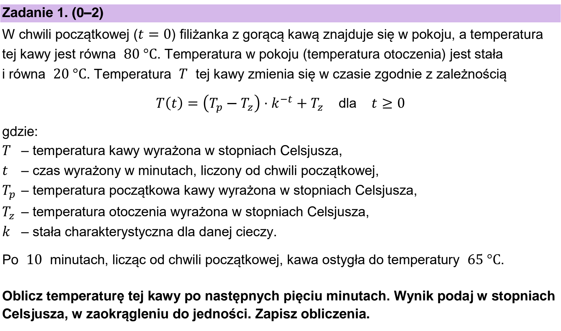 Matura, maj 2024, podgląd zadania 1