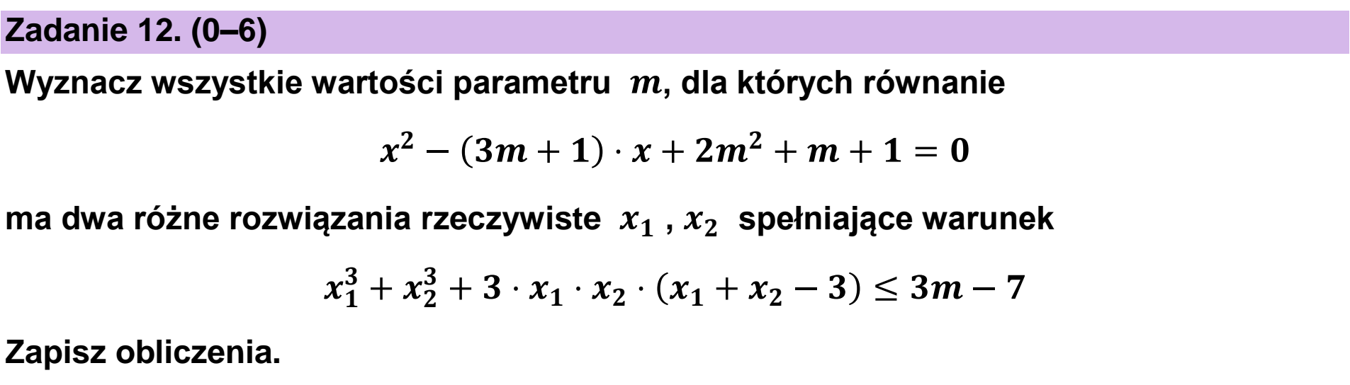 Matura, maj 2024, podgląd zadania 12