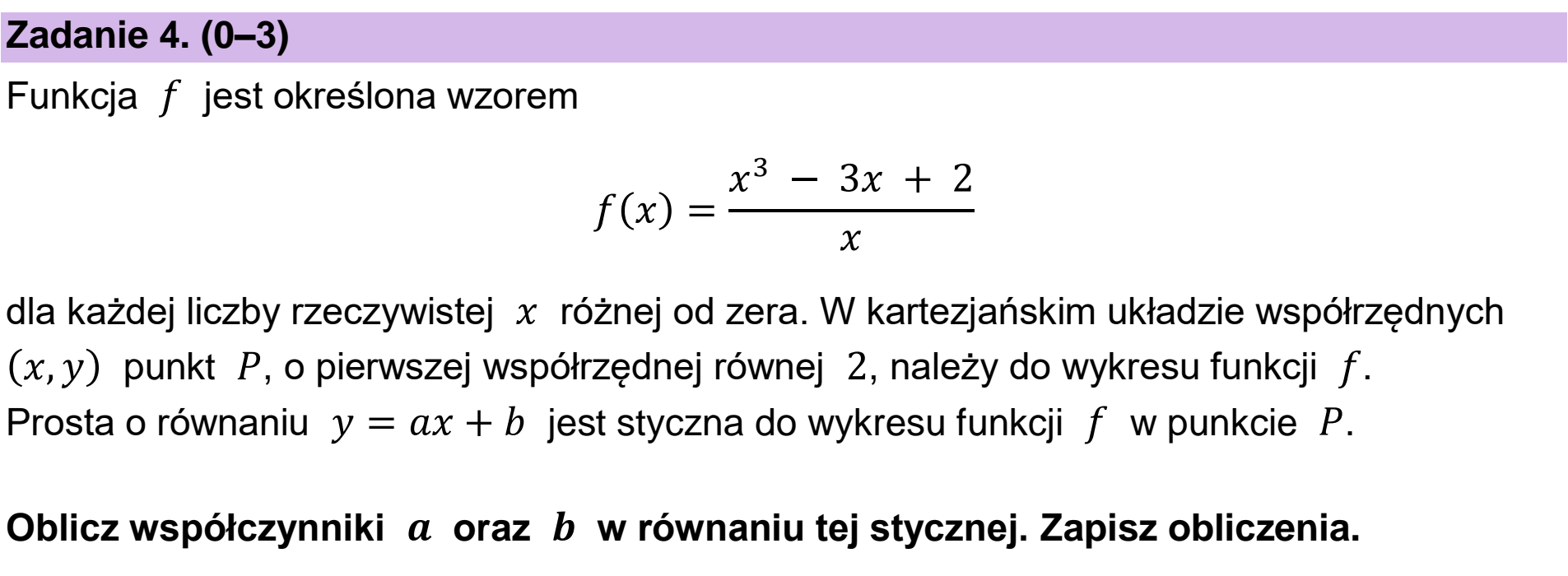 Matura, maj 2024, podgląd zadania 4