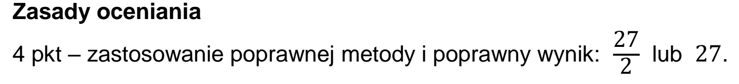 Matura, maj 2025, odpowiedź do zadania 6