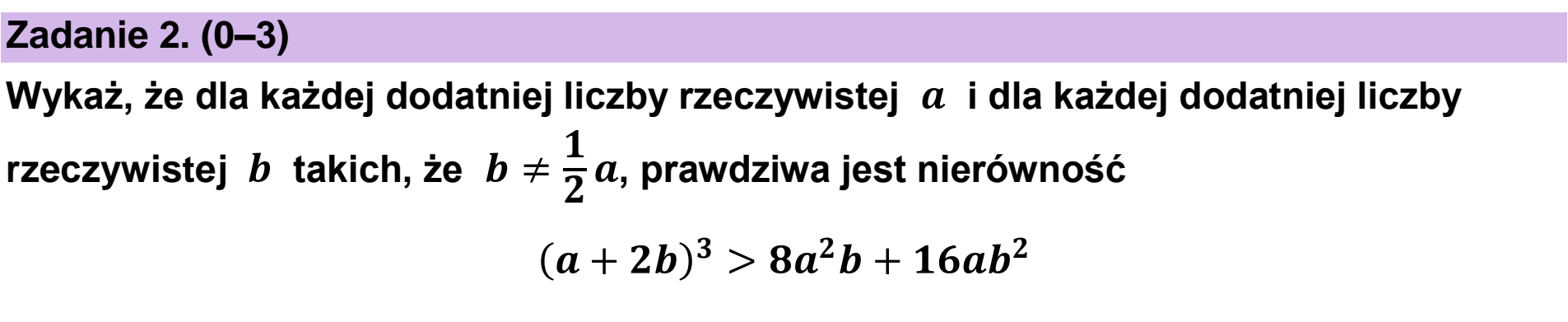 Matura, maj 2025, podgląd zadania 2
