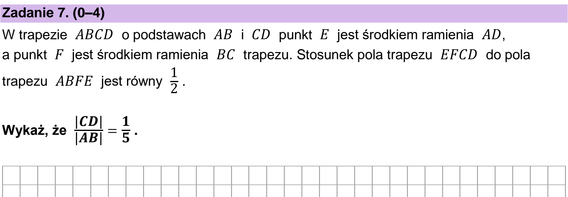 Matura, maj 2025, podgląd zadania 7