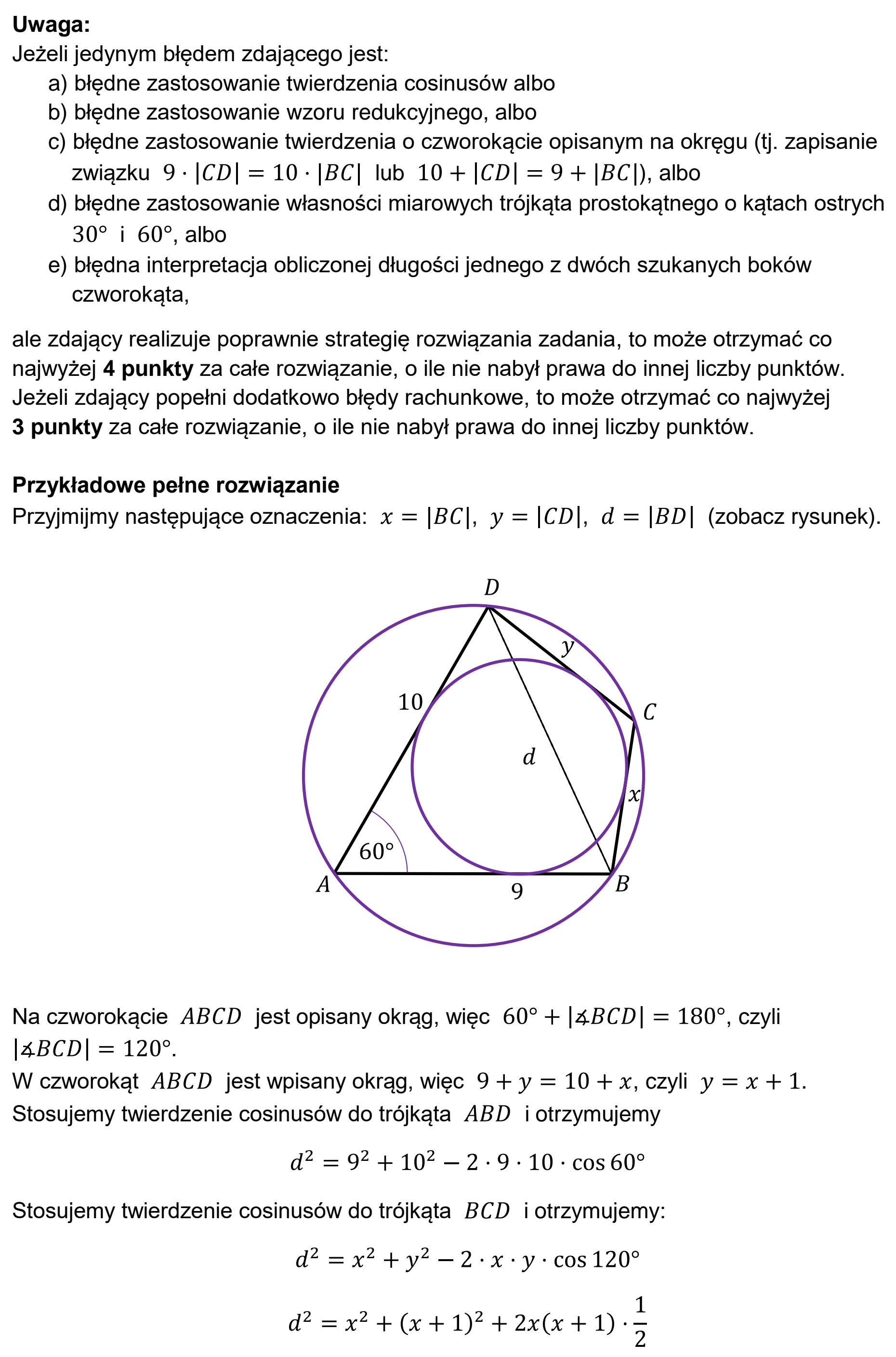 Matura, maj 2026, odpowiedź do zadania 11, fragment 2