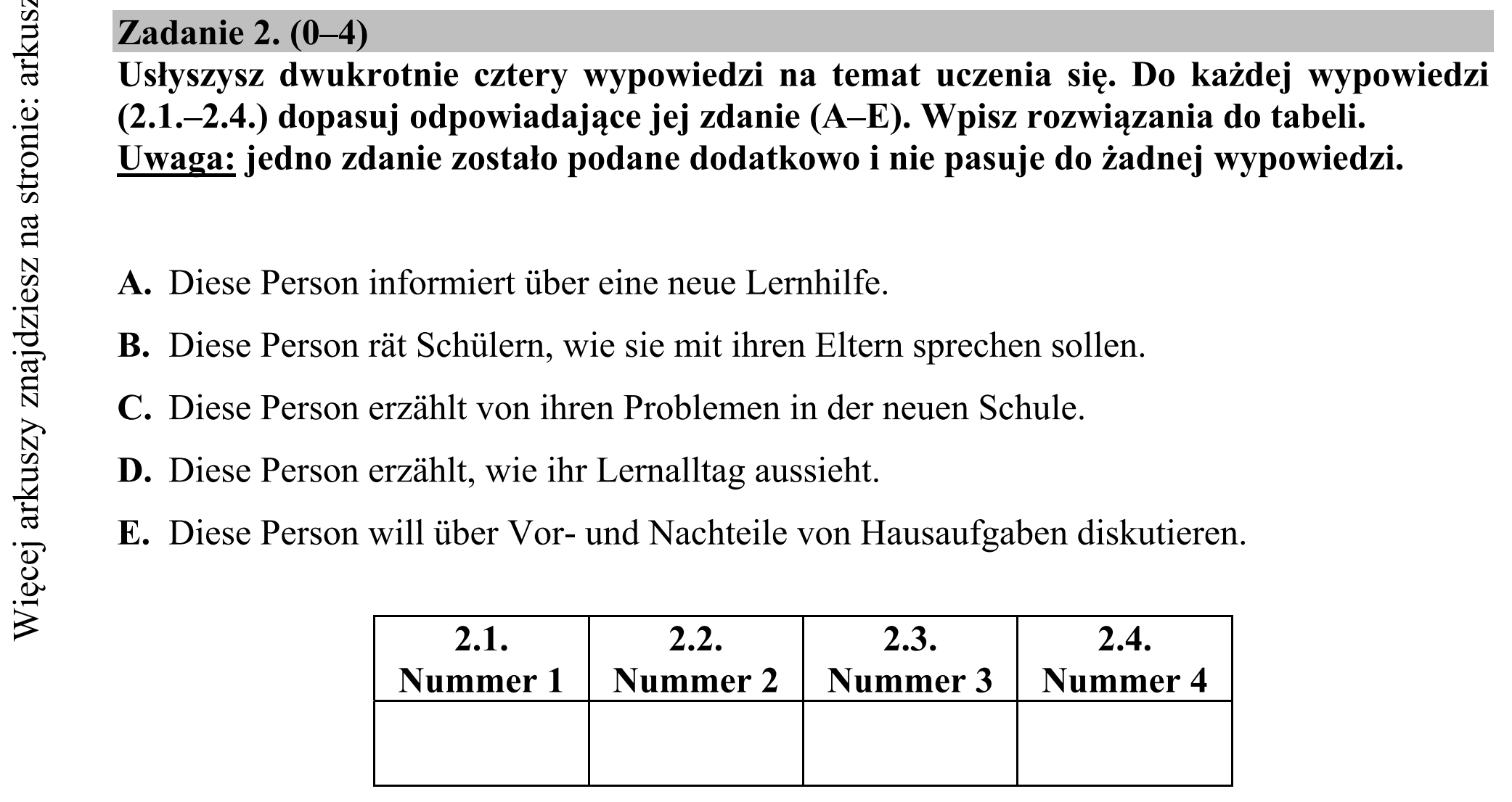 Matura dodatkowa, czerwiec 2016, podgląd zadania 2