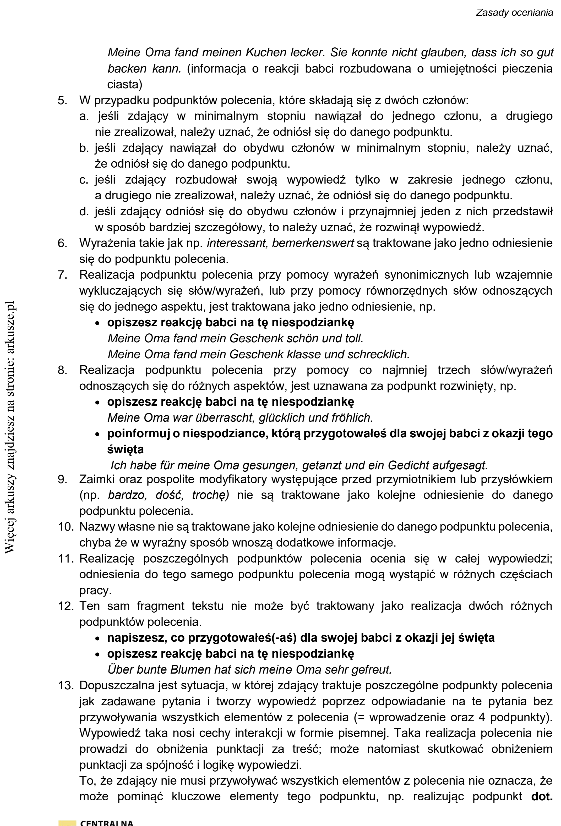 Matura dodatkowa, lipiec 2020, odpowiedź do zadania 10, fragment 1