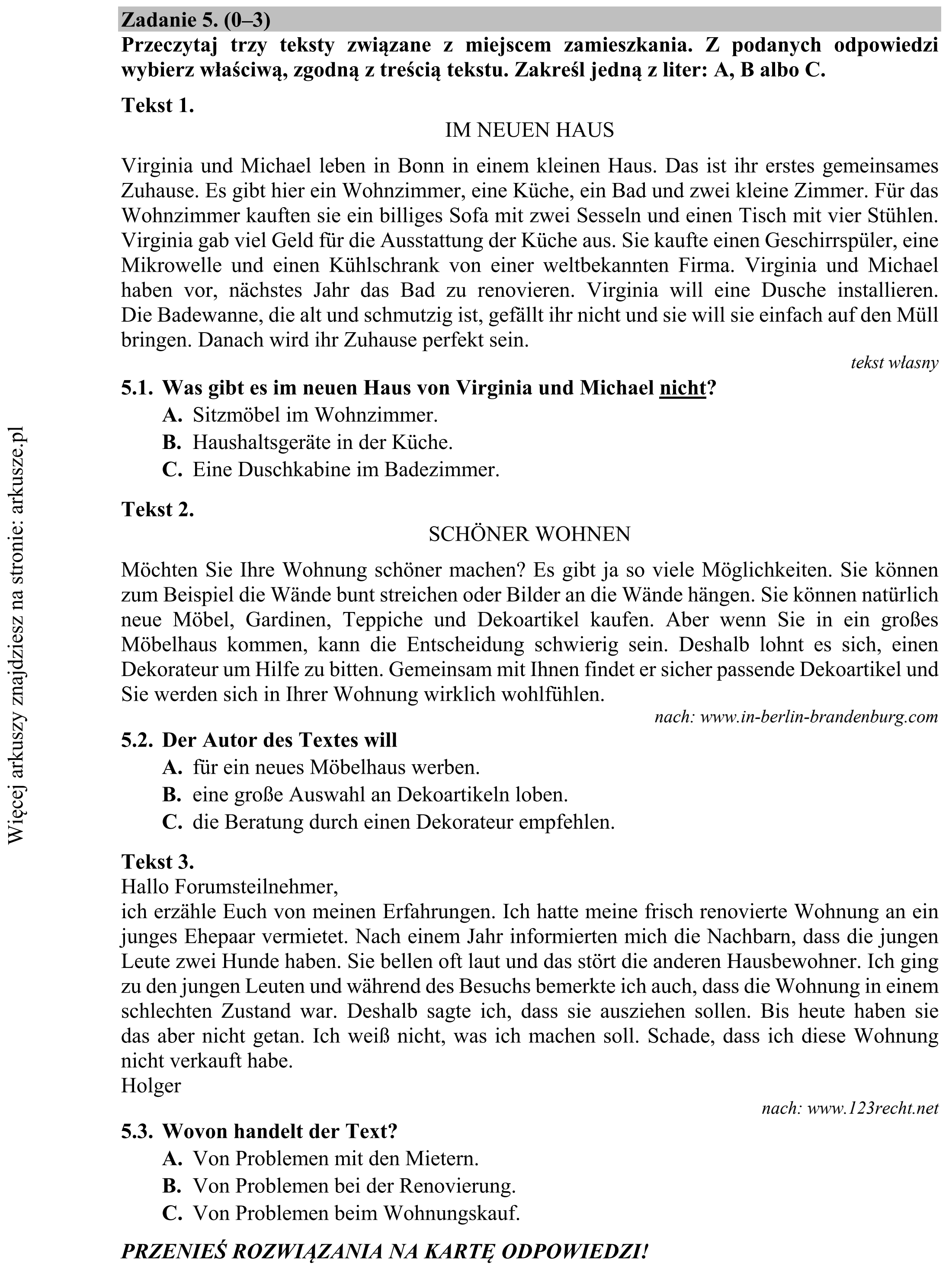 Matura dodatkowa, lipiec 2020, podgląd zadania 5