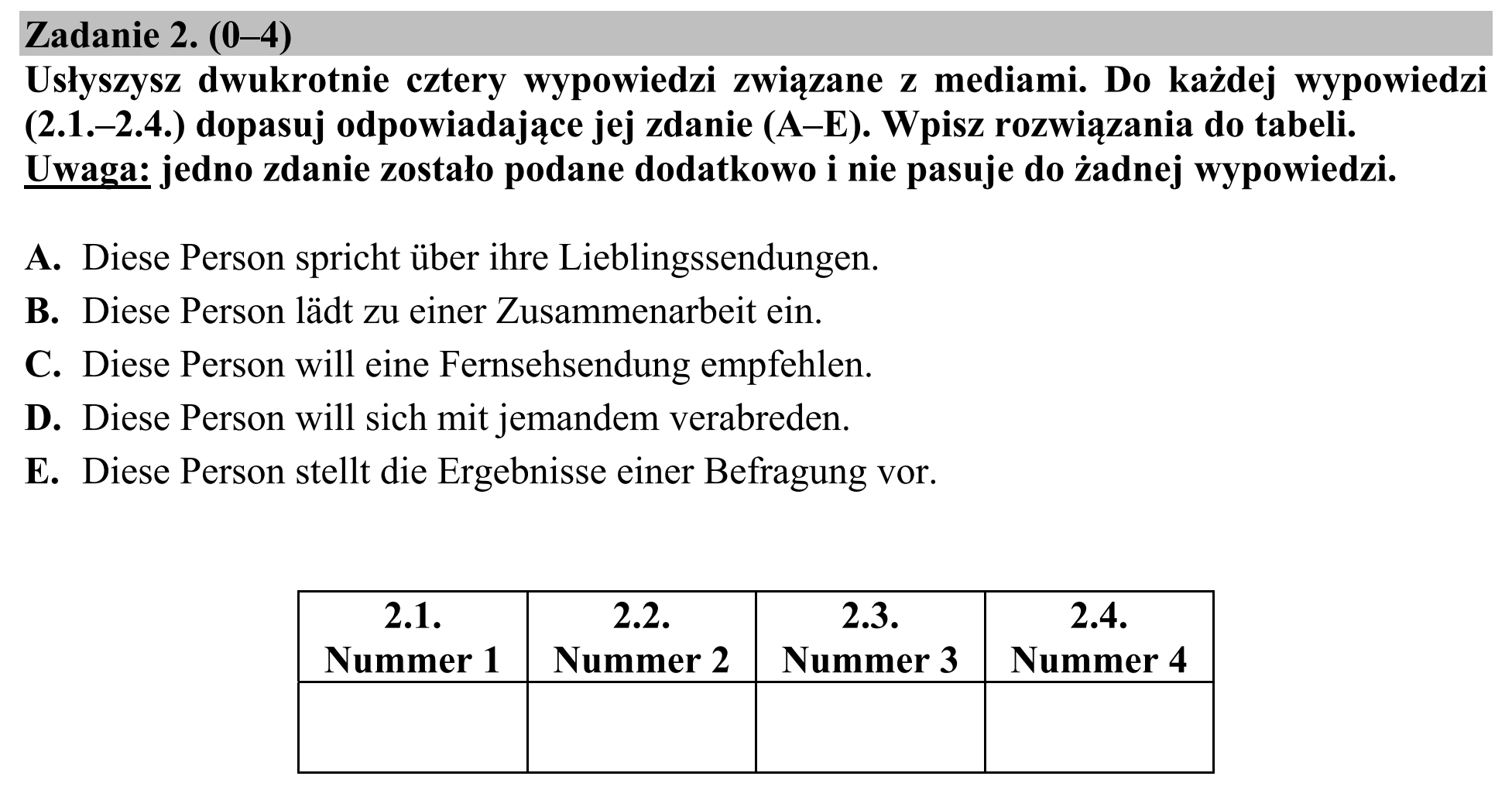 Matura, maj 2019, podgląd zadania 2