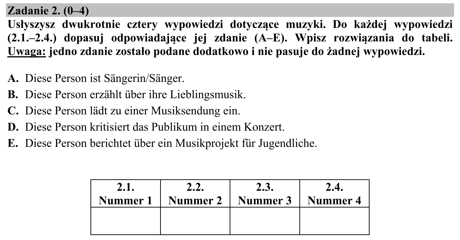 Matura, maj 2020, podgląd zadania 2