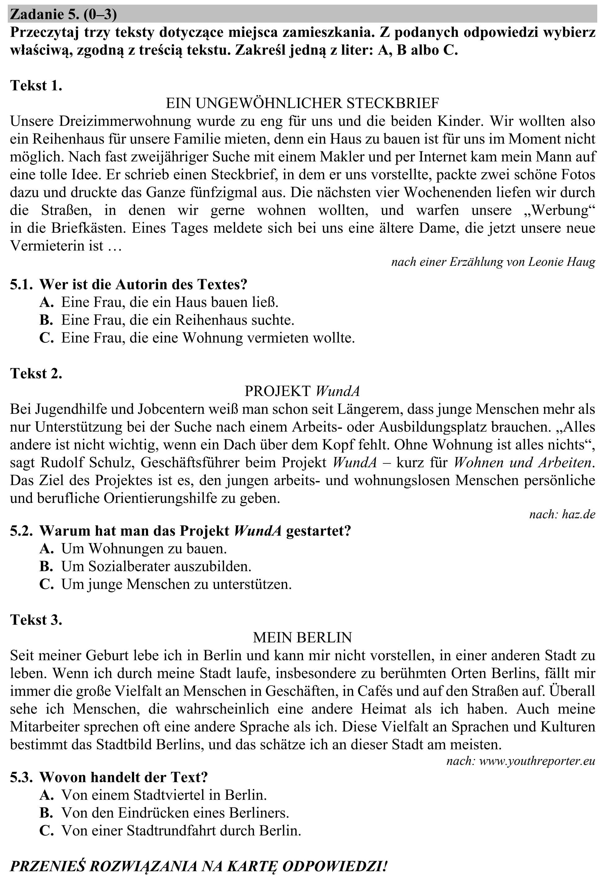 Matura, maj 2020, podgląd zadania 5