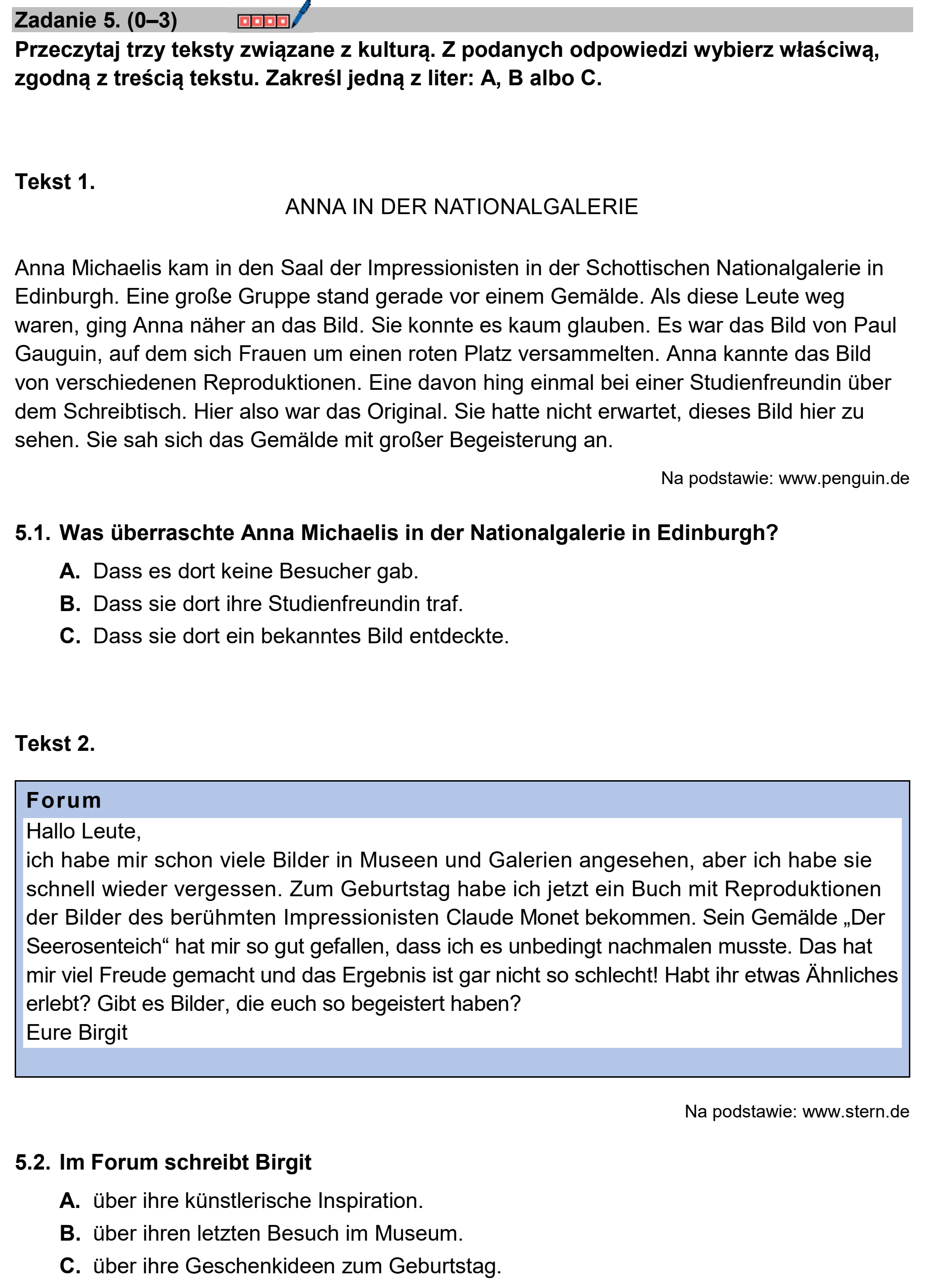 Matura, maj 2026, podgląd zadania 5, fragment 1