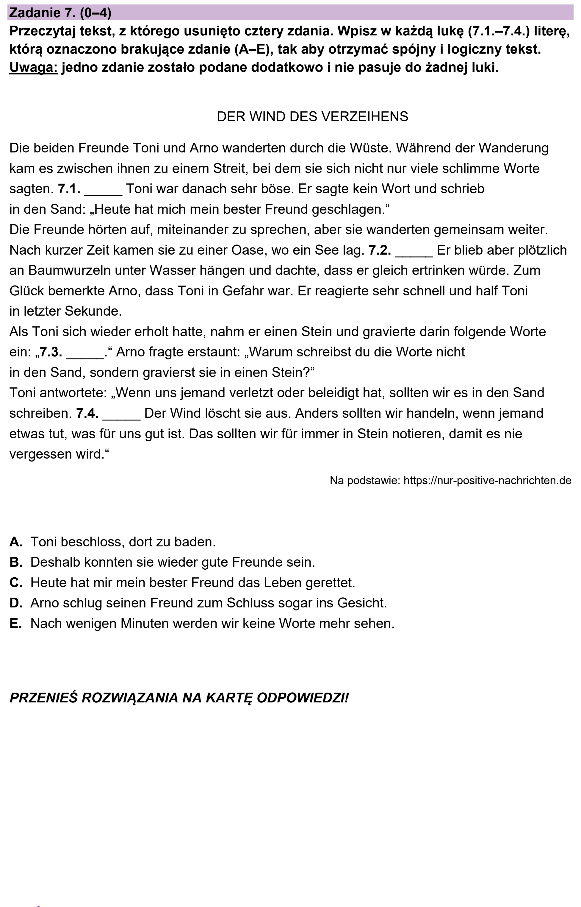 Matura próbna, grudzien 2022, podgląd zadania 7