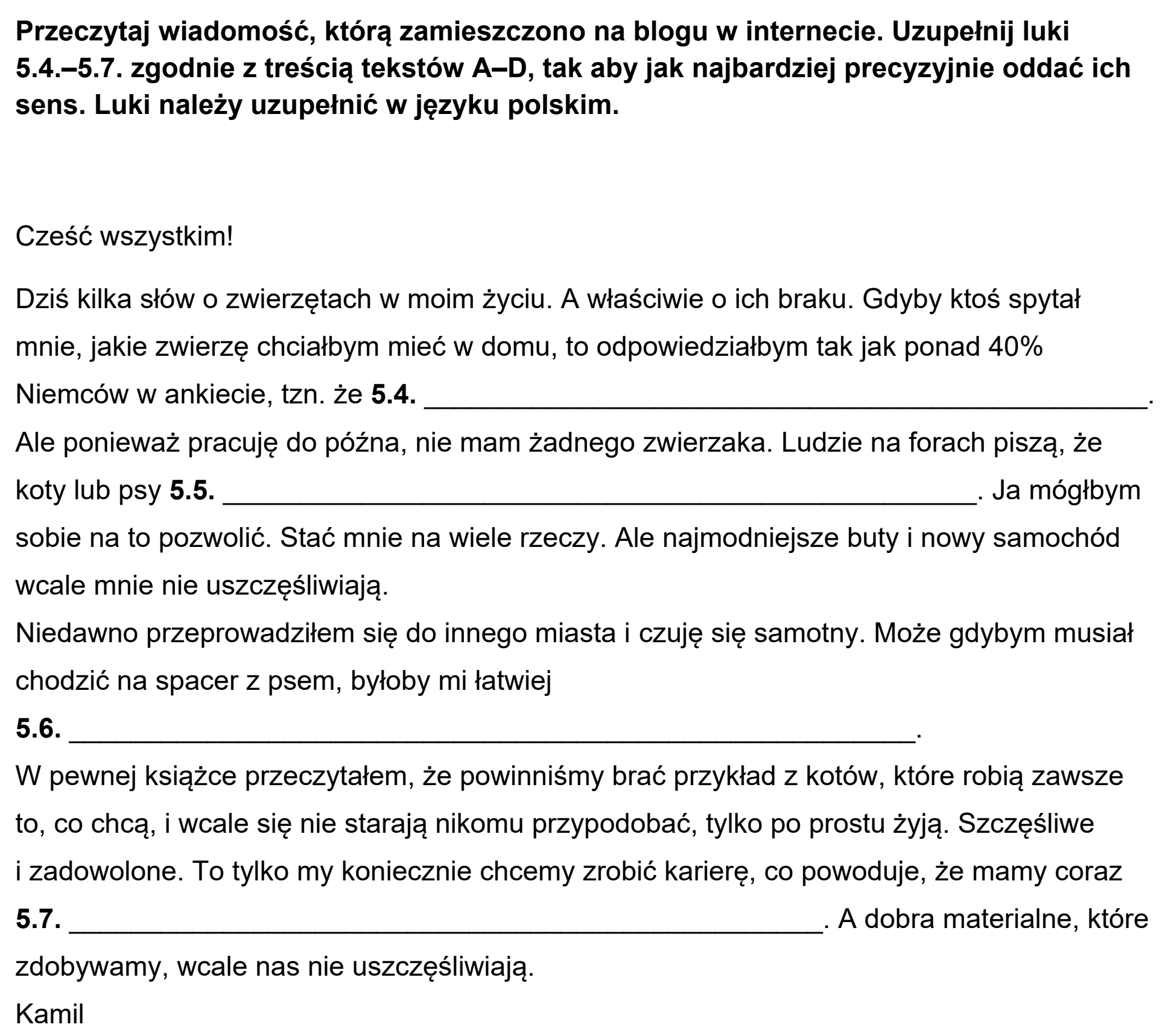 Matura próbna, grudzien 2023, podgląd zadania 5, fragment 4